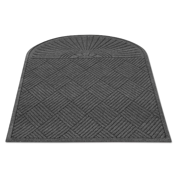 Floor Mat, 0.25" Thick, Charcoal, 72 in W x 72 in L